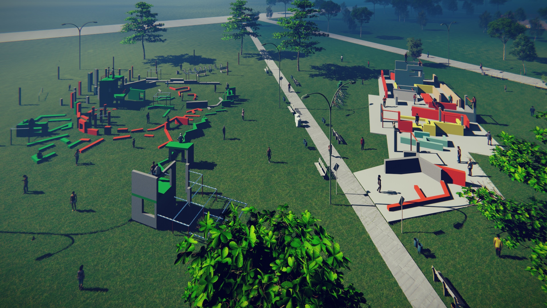 Parque de las Naciones (Parkour)